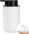 BosilunLife Foam Hand Soap Dispenser - White Ceramic Refillable Liquid Lotion Soap Dispenser for Countertop