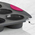 Trudeau Reinforced White Confetti Jumbo Muffin Pan, 6 Cup Silicone Bakeware