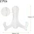 uxcell 2pcs 6" Easel Plate Holder, Plastic Folding Display Stand White for Decorative Picture Frame
