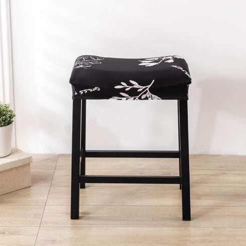 Set 4 Counter Counter #6 Bar Stool Cover Rectangle of Printed Stretch Height Bar stools Slipcovers Saddle Stool