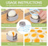 fertilfy 90 (Set 3),Plastic Deviled Egg Containers with Lid Easter Deviled Egg Tray Carrier with Handl Injector Piping