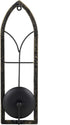 Set 2 GAKA Metal Rustic Wall Sconce Candle Holder of Black Gold Wall Gothic Mount Candle Sconce Holder for Living Room