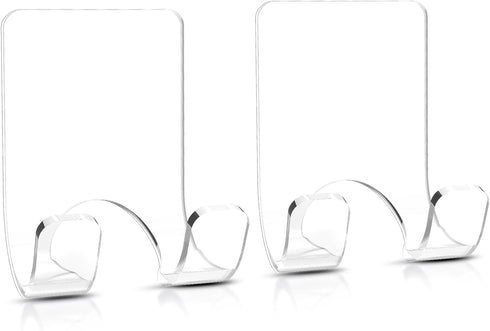 VIS'V Shower Wall Razor Holder, Acrylic Adhesive Razor Hooks for His and