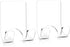 VIS'V Shower Wall Razor Holder, Acrylic Adhesive Razor Hooks for His and