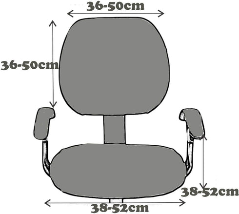 Computer Office Chair Cover, Protective & Stretchable Universal Chair Slipcover for Rotating Chairs.