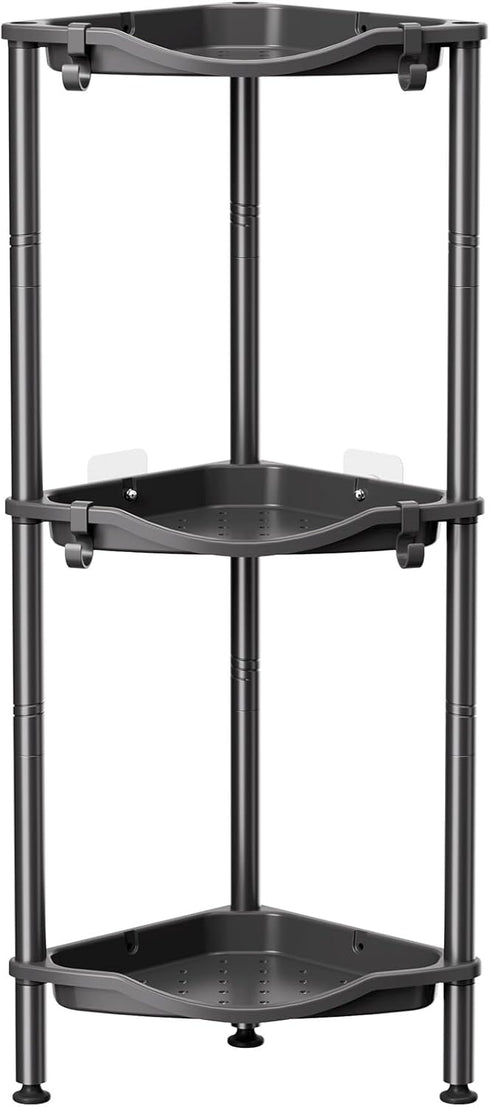 Lifewit Floor Standing Shower Caddy Corner, 3 Tier Plastic Shower Stand Rack