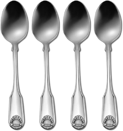 Oneida Classic Shell Set of 4 Teaspoons