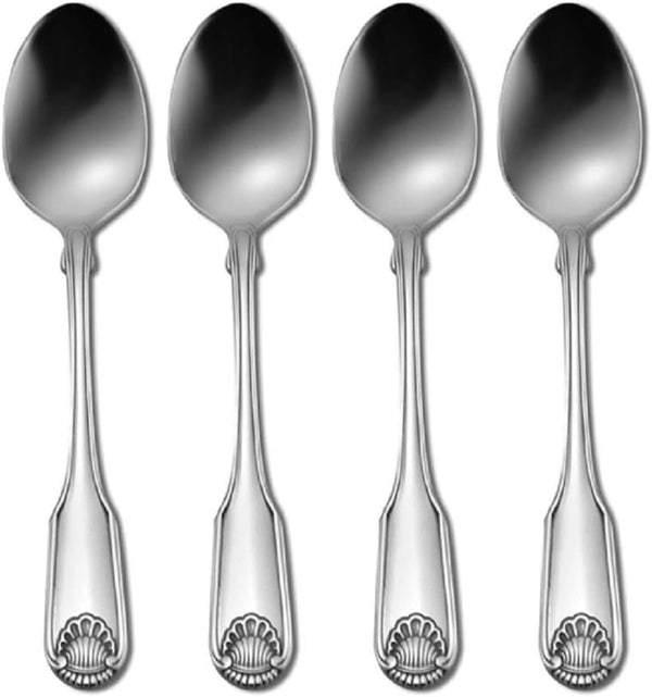 Oneida Classic Shell Set of 4 Teaspoons