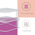 3-Tier Counter Home Basics Kitchen Corner Shelf and Cabinet Organizer Heavy Duty Wire Shelf in White