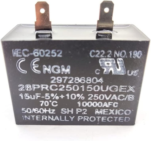 WP65889-4 Capacitor for Whirlpool Refrigerator Run AP6010187, PS11743364