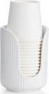 Bathroom Cup Dispenser - 3oz-4oz Ceramic Paper Cup Holder for Countertop, Mouthwash Dixie Cups Accessories