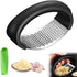 Garlic Press Rocker, Portable Manual Stainless Steel Garlic Press Rocker Crusher Masher
