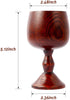 Hand-made Jujube Wooden Wine Goblet Water Cup, 7oz, 1pcs