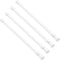 AIZESI Spring Tension Curtain Rods, Short Tension Rod (White, 27" to 37", 4 Pcs)