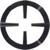 2 Pack Iron Gas Stove Cooker Plate - Coffee Moka Pot Stand Reducer Ring Holder