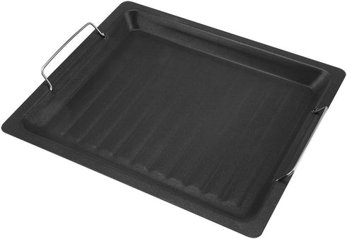 BBQ Frying Pan, Stainless Steel Non-Sticky Barbecue Pan, Frying Pot for Grilling, Picnics, Outdoor Activities
