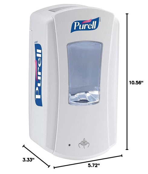LTX-12 LTX-12 1200 mL (Pack 1) 1920-01 PURELL Touch-Free Hand Sanitizer Dispenser, White, for PURELL Hand Sanitizer