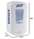 LTX-12 LTX-12 1200 mL (Pack 1) 1920-01 PURELL Touch-Free Hand Sanitizer Dispenser, White, for PURELL Hand Sanitizer