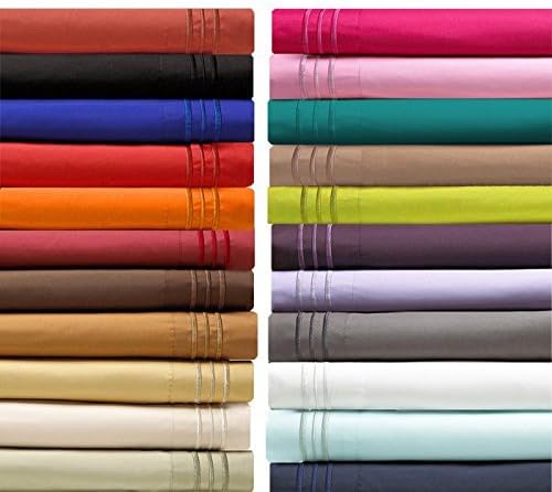 Elegant Comfort 2-Piece 1500 Thread Count Egyptian Quality Ultra Soft Pillowcases, Standard Size, Lime-Neon Green