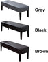 42.12-53.94inch CALIDAKA PU Leather Bench Cover Elastic Soft Stretch Bench Slipcover Removable Washable Bench Seat