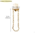 Set 2 Candle Sconce of - Medieval Metal Wall Decorations - Retro Chain Wall Candle Sconces - Gold