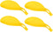 uxcell Silicone Spoon Rest, 7.68" x 3.74" Heat Resistant Kitchen Utensil Holder for Counter, Stove Top, Yellow 4Pcs