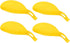 uxcell Silicone Spoon Rest, 7.68" x 3.74" Heat Resistant Kitchen Utensil Holder for Counter, Stove Top, Yellow 4Pcs
