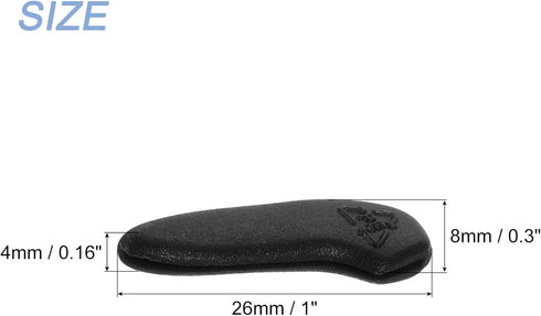 uxcell 100Pcs Blade Knife Tip Protector Cover Plastic Knife Guard Sleeves Knife Blade Tip Sleeves Cover for Kitchen, Black