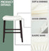 Set 4 Counter Bar Stool Cover Rectangle of Waterproof PU Height Bar stools Slipcovers Saddle Stool Slipcover Bench Seat