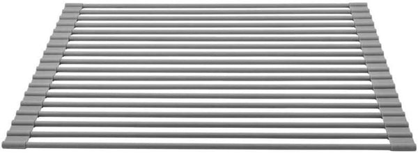 Camco 43519 Roll-Up Dish Drying Rack, Extra Drying Space for Dishes, Heat-Resistant Up to 450° F, 17 x 13 Inches