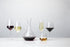 Viski Raye Angled Crystal Bordeaux Wine Glasses - Set of 2, 16oz Premium Crystal Clear Red Wine Gift Set