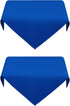 2 Pack Small Square Table Cloth 24X24 Inch Royal Blue Tablecloth Washable