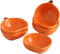 Ramekins Set of 6 - 6 Ounces Oven Safe Ceramic Bowls for Baking Souffle, Pudding, Dip, Sauce - Orange