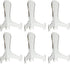 BANBERRY DESIGNS Clear Acrylic 3" Easels - Fixed Position - Set of 6 - Tabletop Display Stand for Plates, Pictures, Books, Plaques, Tiles, Canvas Art, Tablets & Phoness