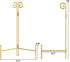 12 Inch Gold Iron Plate Stand and Holder Display Stand, Collapsible Portable Easel for Table (2 Pack)