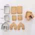 MEMOVAN Mini Gingerbread House Cookie Cutter Kit - 3pcs Christmas Cookie Cutters for Holiday DIY Baking