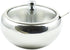 Zoie + Chloe Stainless Steel Sugar Bowl with Glass Lid, Bonus Spoon, 2 Cup Capacity (500ml)