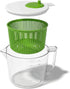 Cooler Kitchen Small Salad Spinner Mini Lettuce Spinner and Dryer with Measuring