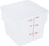 Restaurantware Met Lux 6 Quart Food Storage Container, Translucent with Volume Markers, Lids Sold Separately