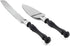 Black Cake Knife and Server Set, Non-Slip Swirl Grip, Matte Black Cake Cutting Set