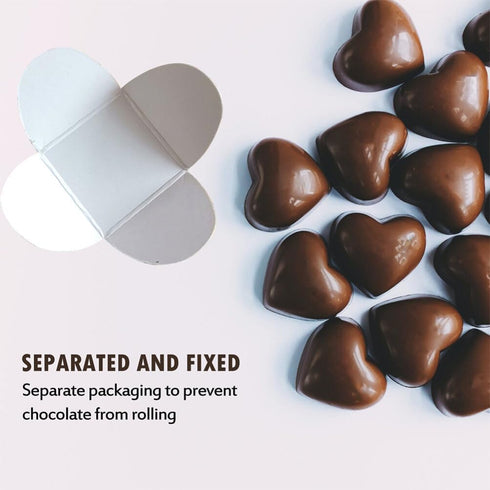 Chocolate Paper Candy Cups, 200pcs Truffle Wrappers, Cupcake Muffin Case Trays for Baby Showers, Bridal Shower, Wedding