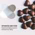 Chocolate Paper Candy Cups, 200pcs Truffle Wrappers, Cupcake Muffin Case Trays for Baby Showers, Bridal Shower, Wedding