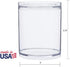 STORi Bella Tall Scrunchie Holder, Stackable Clear Plastic Container Set of 2 for Hair Accessories & Beauty Supplies