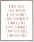 Affirmations Print, I Am Kind, I Am Brave, Affirmations For Kids, Inspirational
