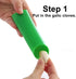 Sinnsally Garlic Peeler Skin Remover Roller Keeper, Easy Quick Silicone Tube Roller for Garlic Peeling (Green, Red)