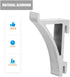 SOLUSTRE 8Pcs Aluminum Shelf Bracket Refrigerator Support Clamp Replacement Part for Cooler Shelf