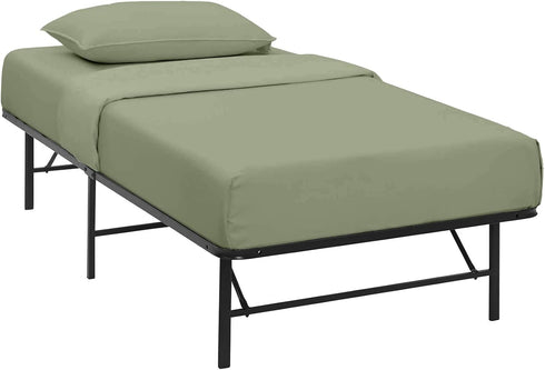 Cottingon Premium 400 TC 100% Egyptian Cotton 4 PC Sheet Set, Cot Size 33"x75", 7" Deep, Sage
