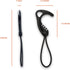 Gear Hook Black 5-Pack — Lightweight Versatile S Hook for Backpacks and Closet Storage, Heavy Duty Alternative for