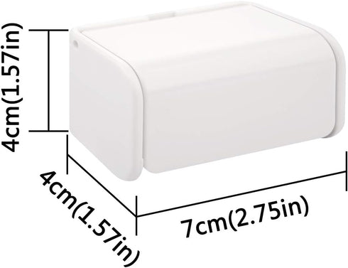 Wall Mounted Toothbrush Holder with Cover, Self Adhesive for Dorm Bathrooms and Shower, Holds 2 Toothbrushes