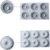 6 Cavity Swirl Shapes Silicone Cake Mold, Baking Tools for Chocolate Cookies and Ice Cream